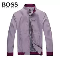 hugo boss jacket leader tendance mode quadrillage purple